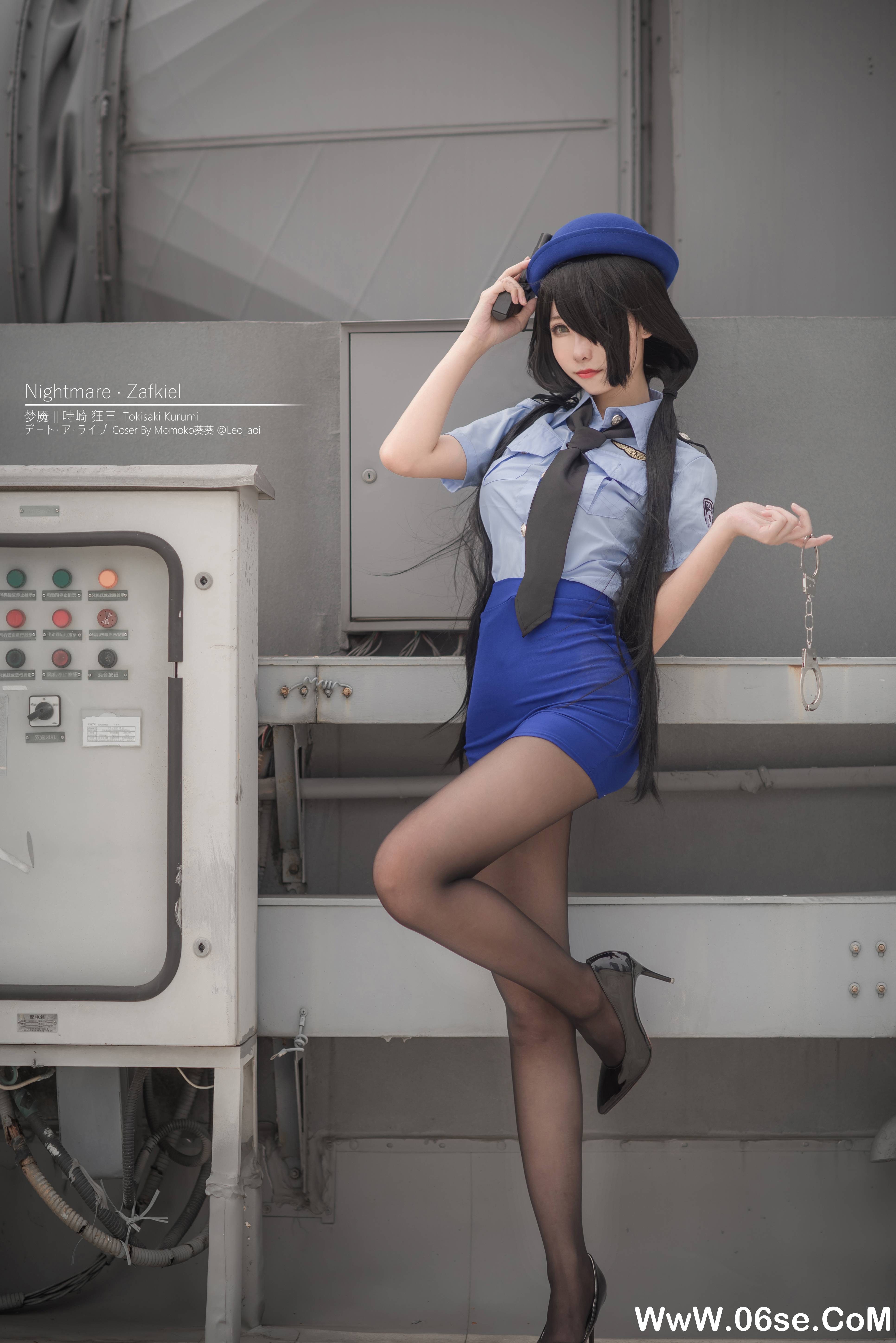 图片[18]-Momoko葵葵 NO.032 — 狂三 女警[20P156M]-六色网