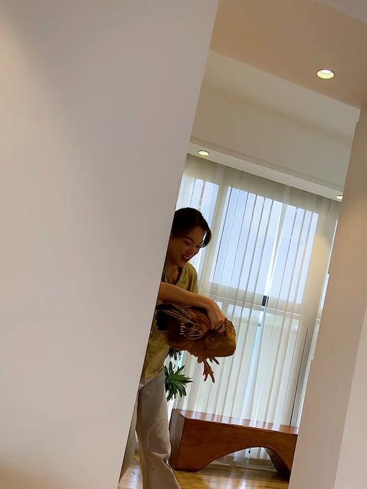 狗狗为了吃个老母鸡也是拼了!