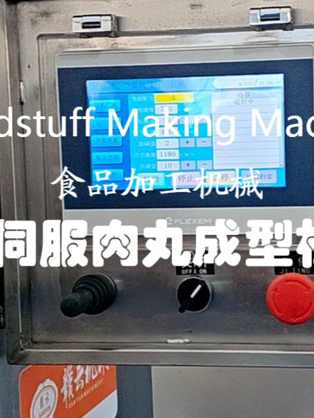 全自动多功能双伺服肉丸成型机 程序化做牛肉丸猪肉丸的机器