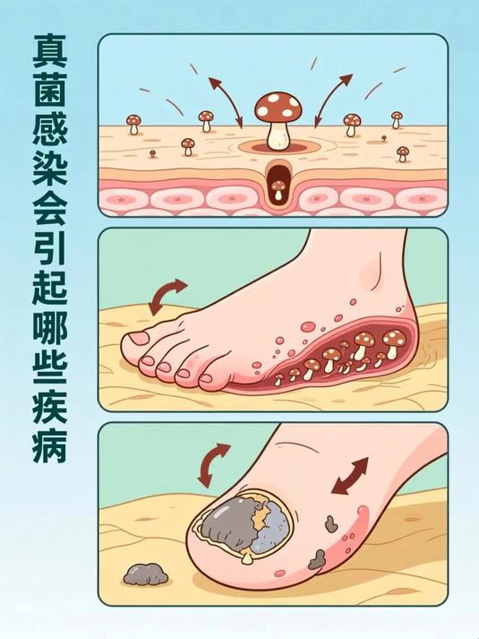 真菌感染会引起哪些疾病 #健康扬帆季#