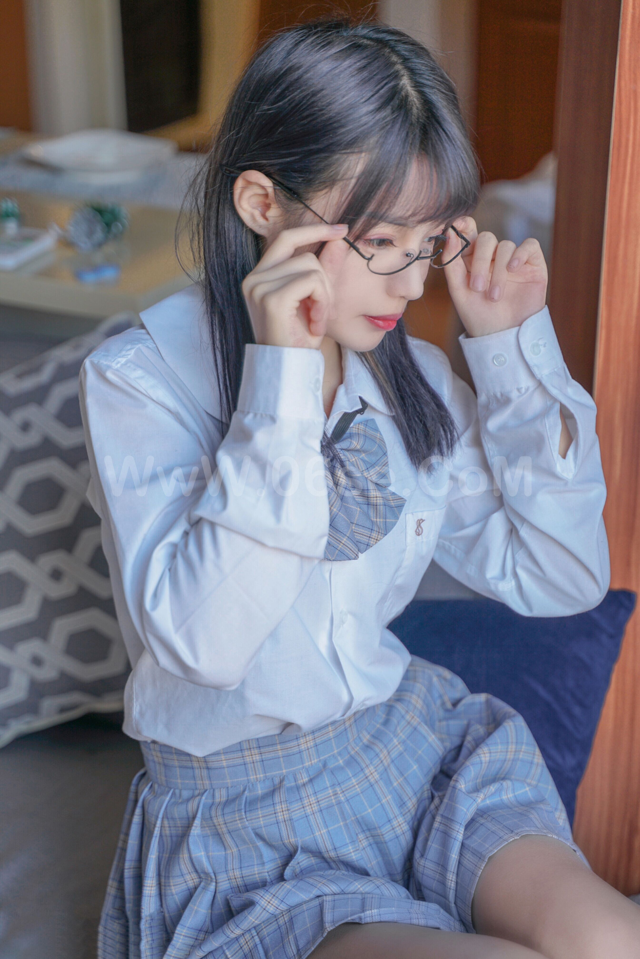 图片[37]-[MTCos] 喵糖映画 Vol.047 裸腿制服裙-六色网