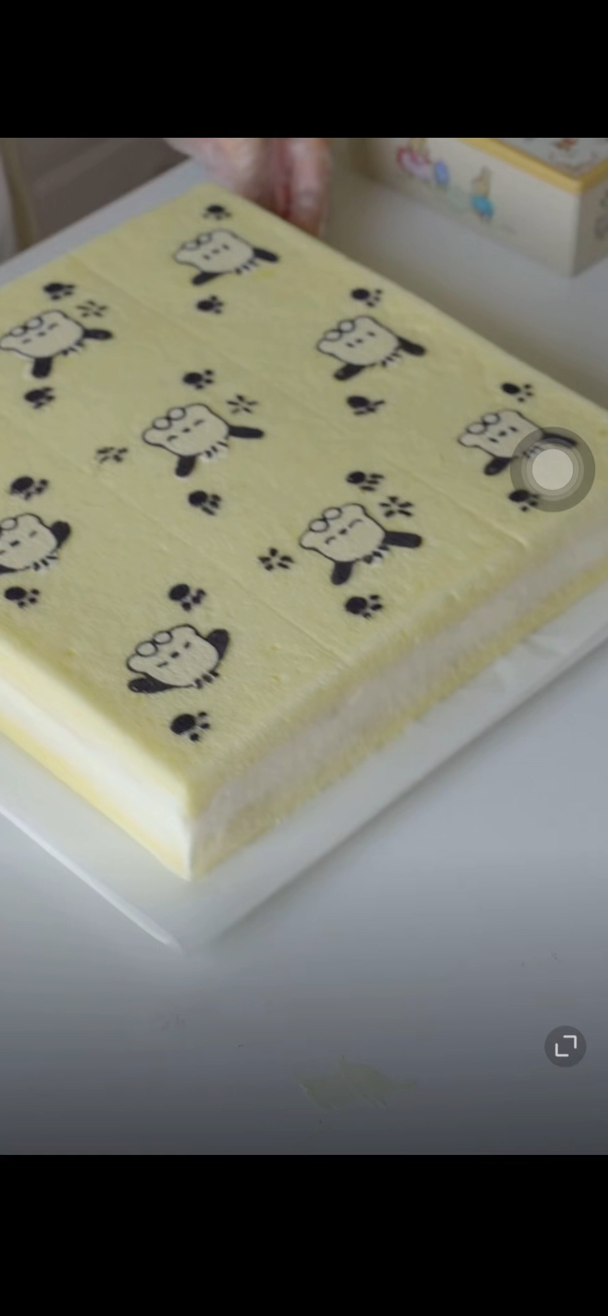 帕恰狗小方蛋糕附手绘蛋糕的详细做法