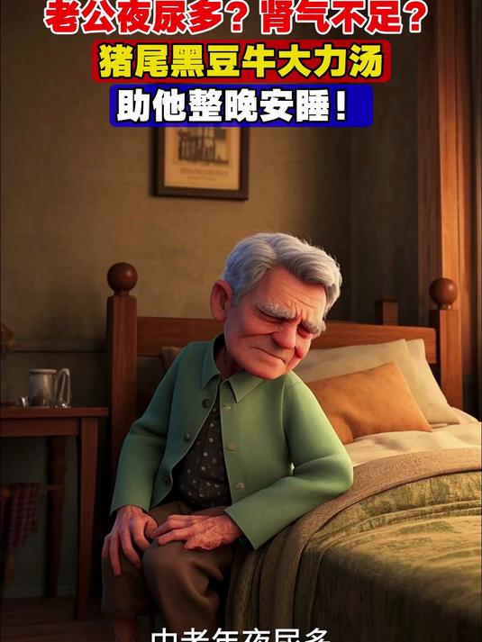 老公夜尿多?肾气不足?猪尾黑豆牛大力汤,助他整晚安睡!