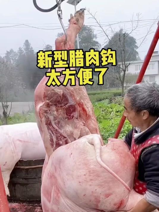 不锈钢强力肉钩，挂肉抓钩锋利牢固，杀猪宰羊省力高效更安全