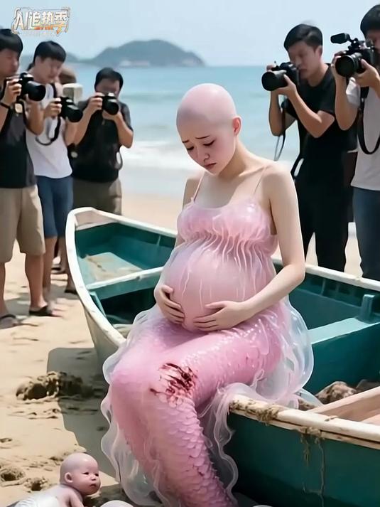 人鱼母亲的孕肚痛苦瞬间：海底故事竟藏如此感动！
