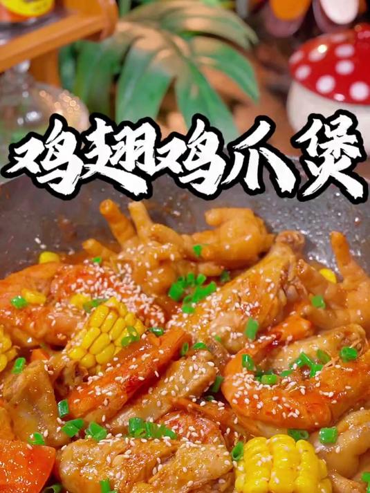 30秒学会这个软烂入味的鸡翅鸡爪煲