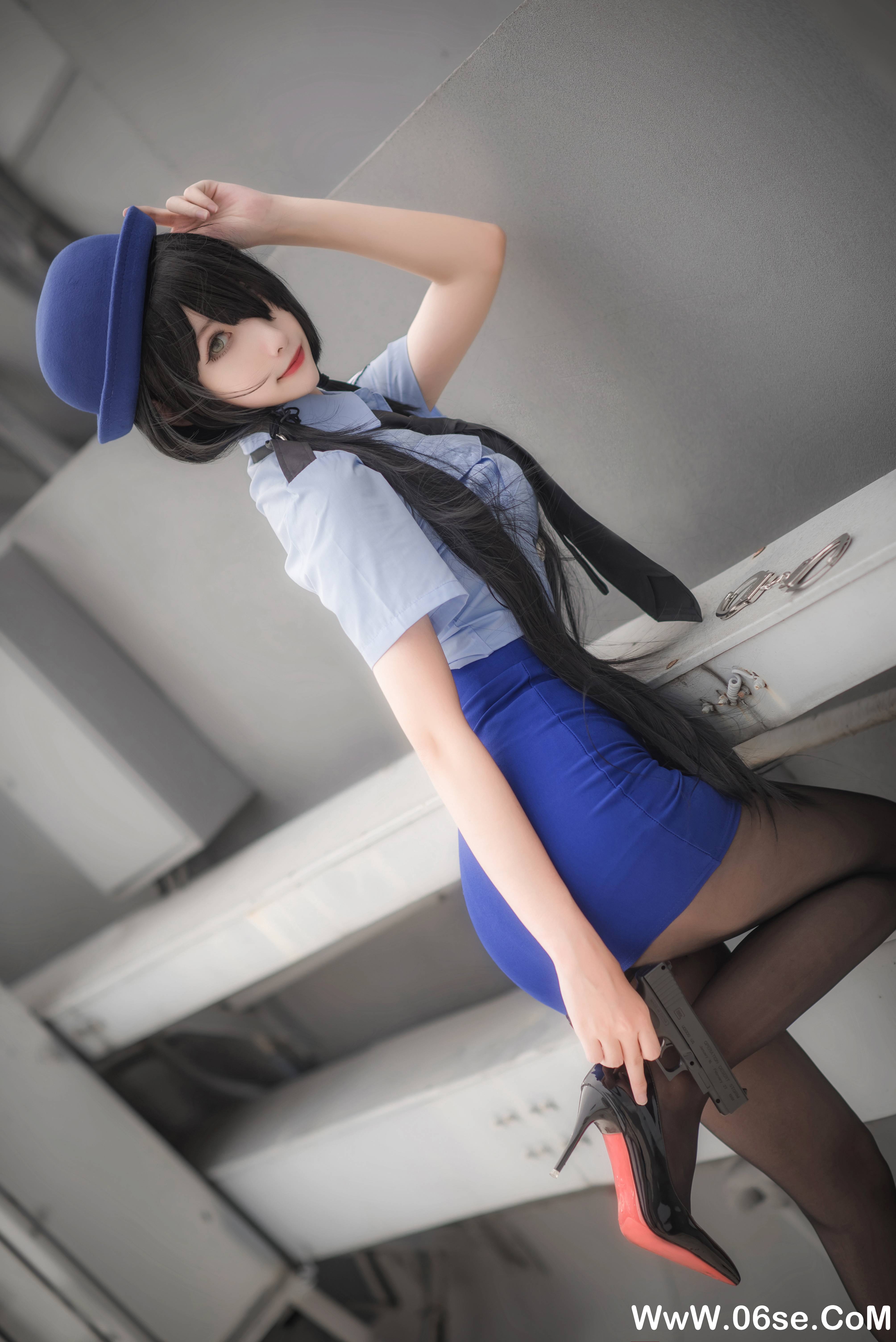 图片[8]-Momoko葵葵 NO.032 — 狂三 女警[20P156M]-六色网
