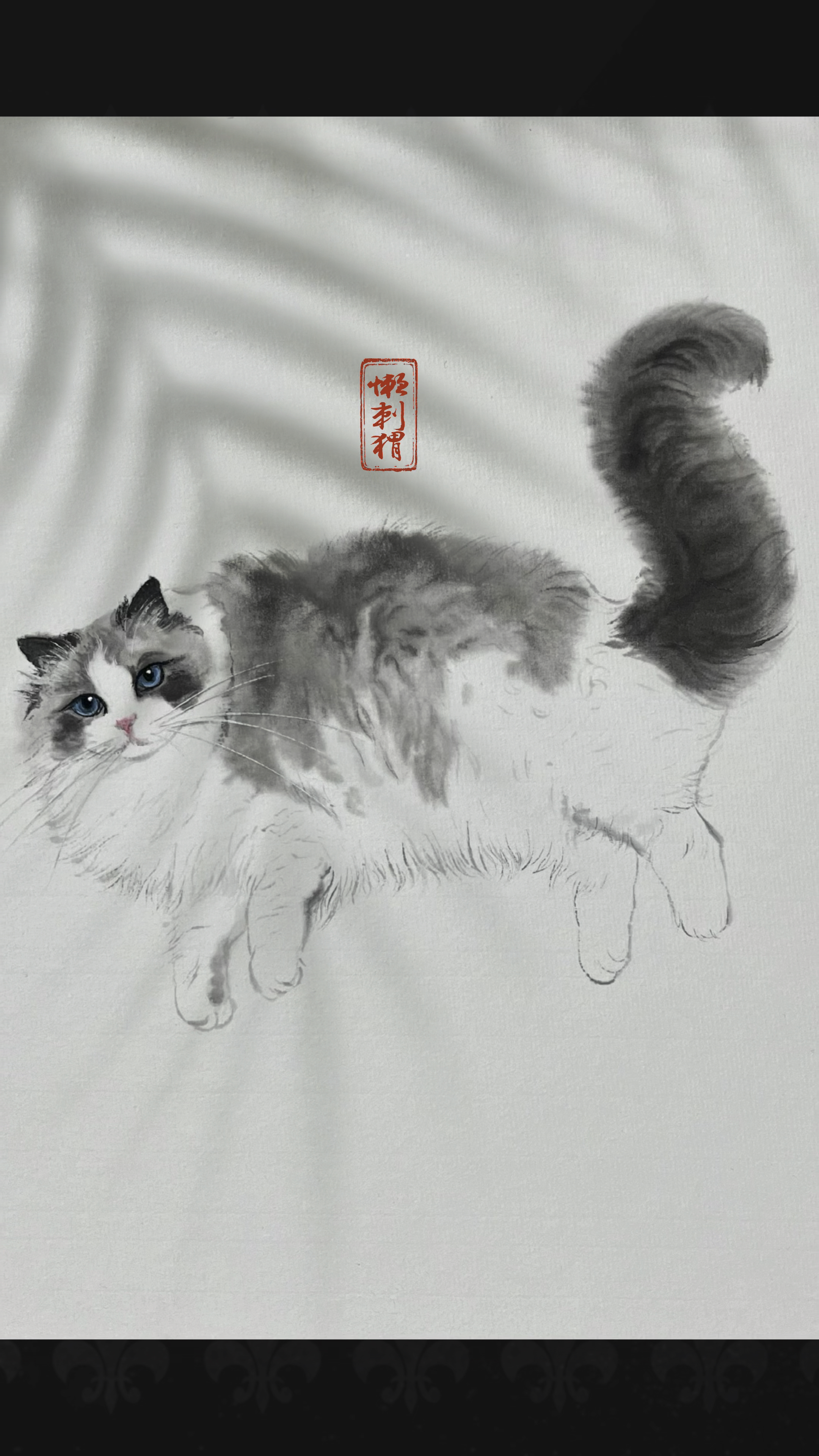 国画猫咪 猫咪的画法