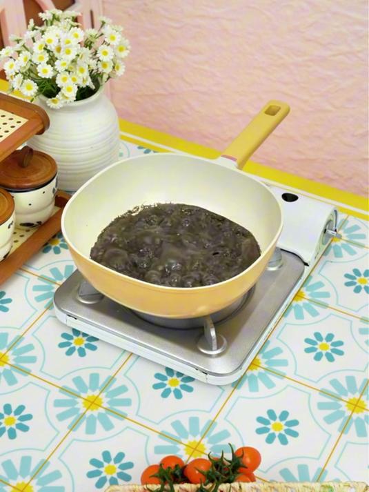 轻量陶瓷平底锅不粘锅，家用燃气灶电磁炉适配，炒菜煎蛋无压力