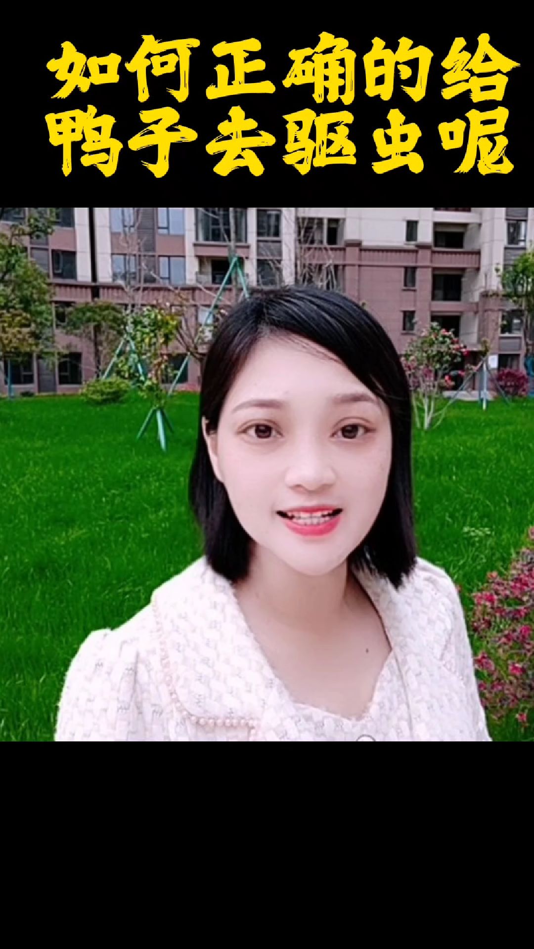 如何正确的给鸭子去驱虫呢?