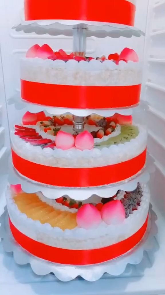 多层老人祝寿蛋糕