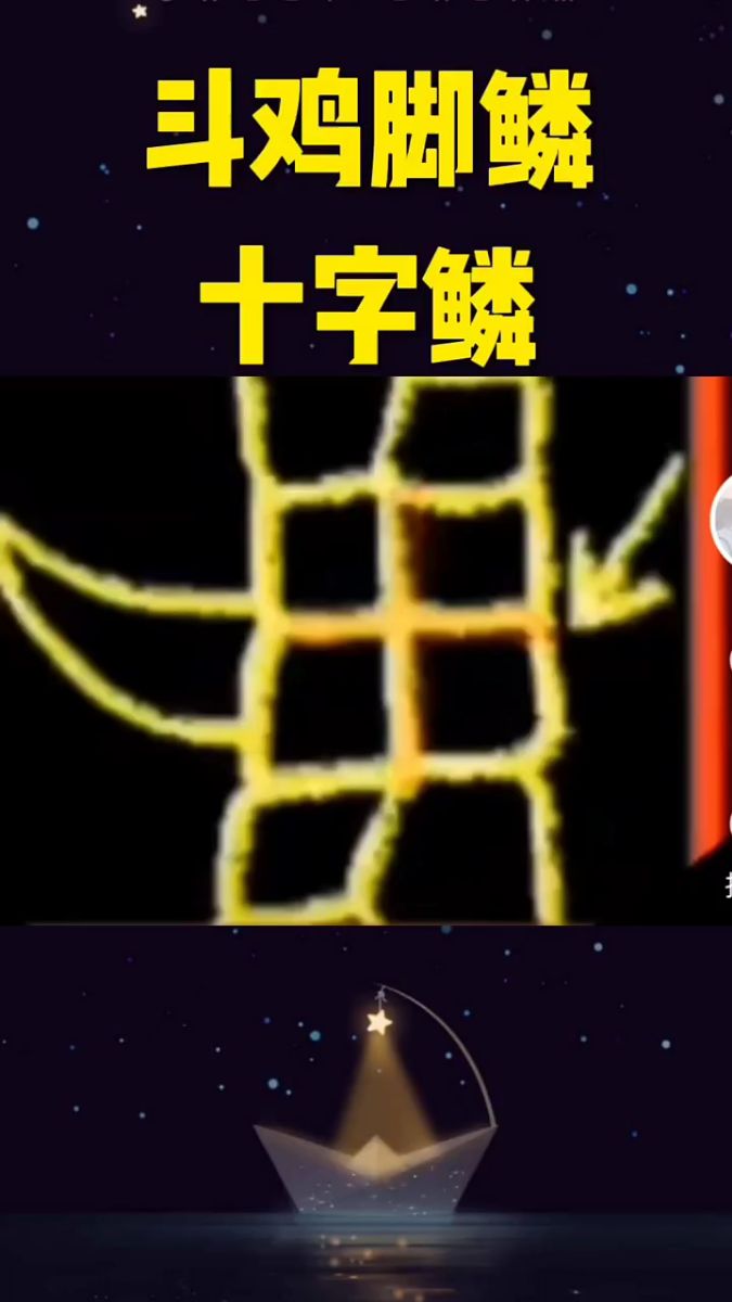 斗鸡脚鳞十字鳞