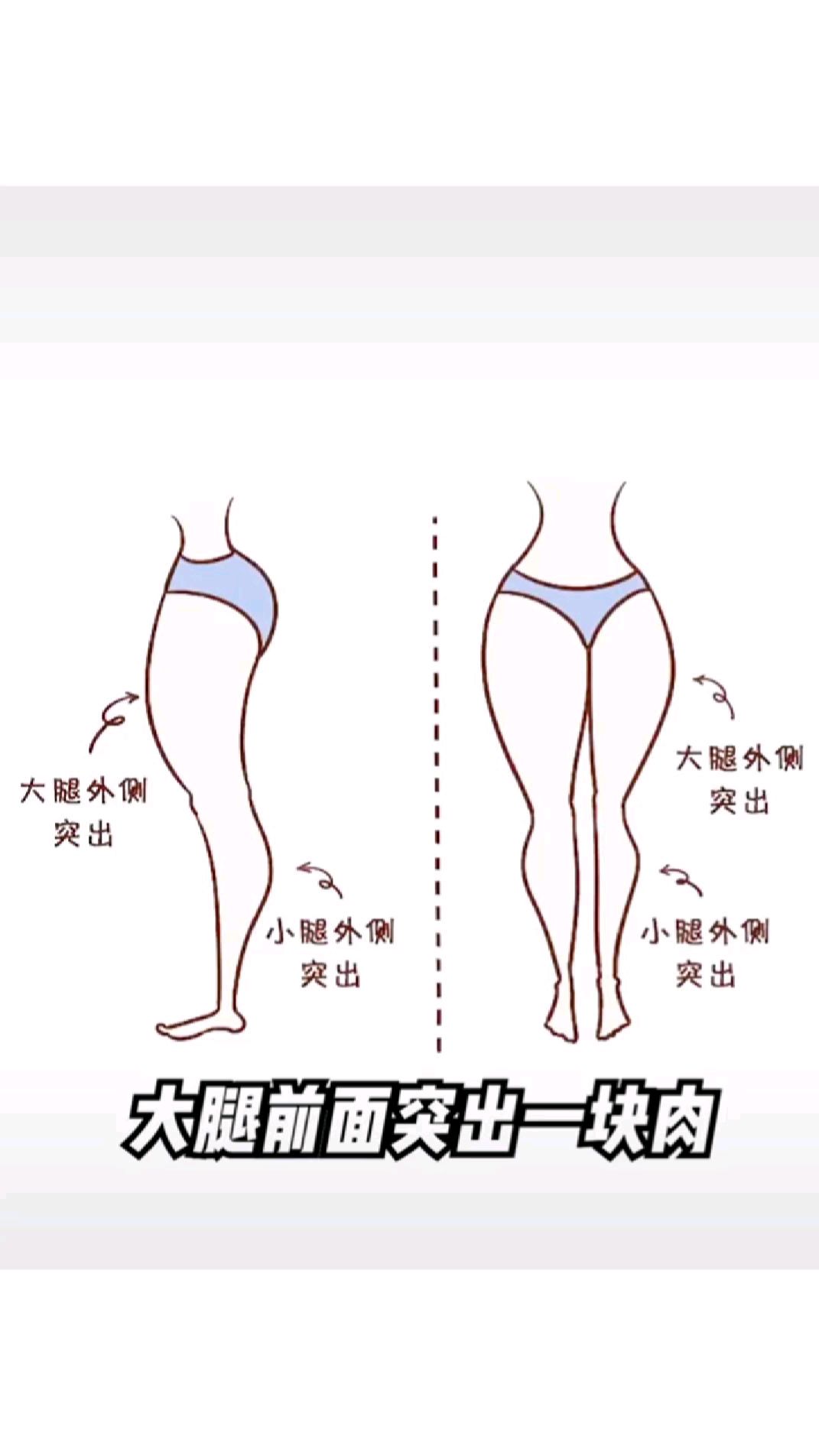 攻克大腿前侧突出,坚持3周有意想不到的惊喜哦