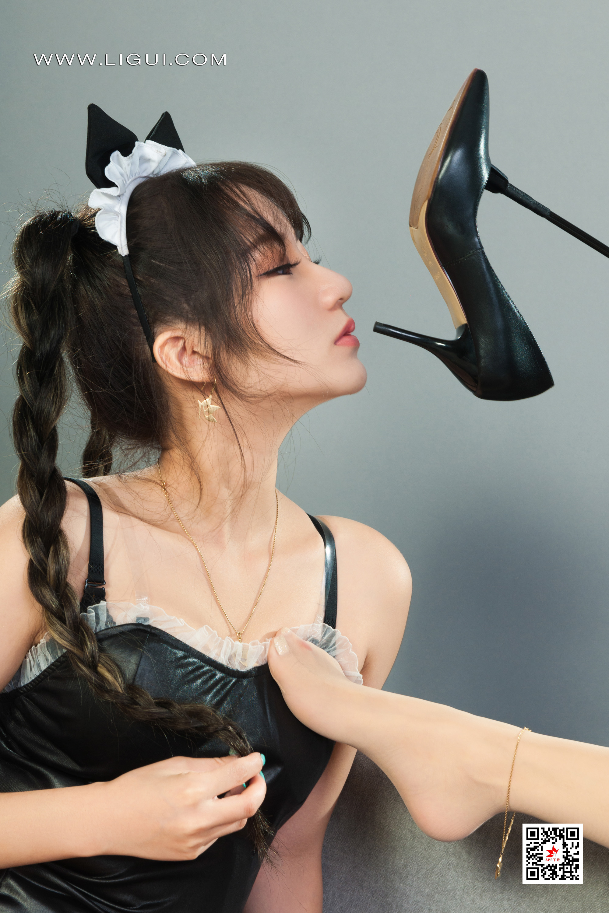 图片[22]-[Ligui丽柜] 2022.04.14 网络丽人 Model 汐汐&小七-六色网