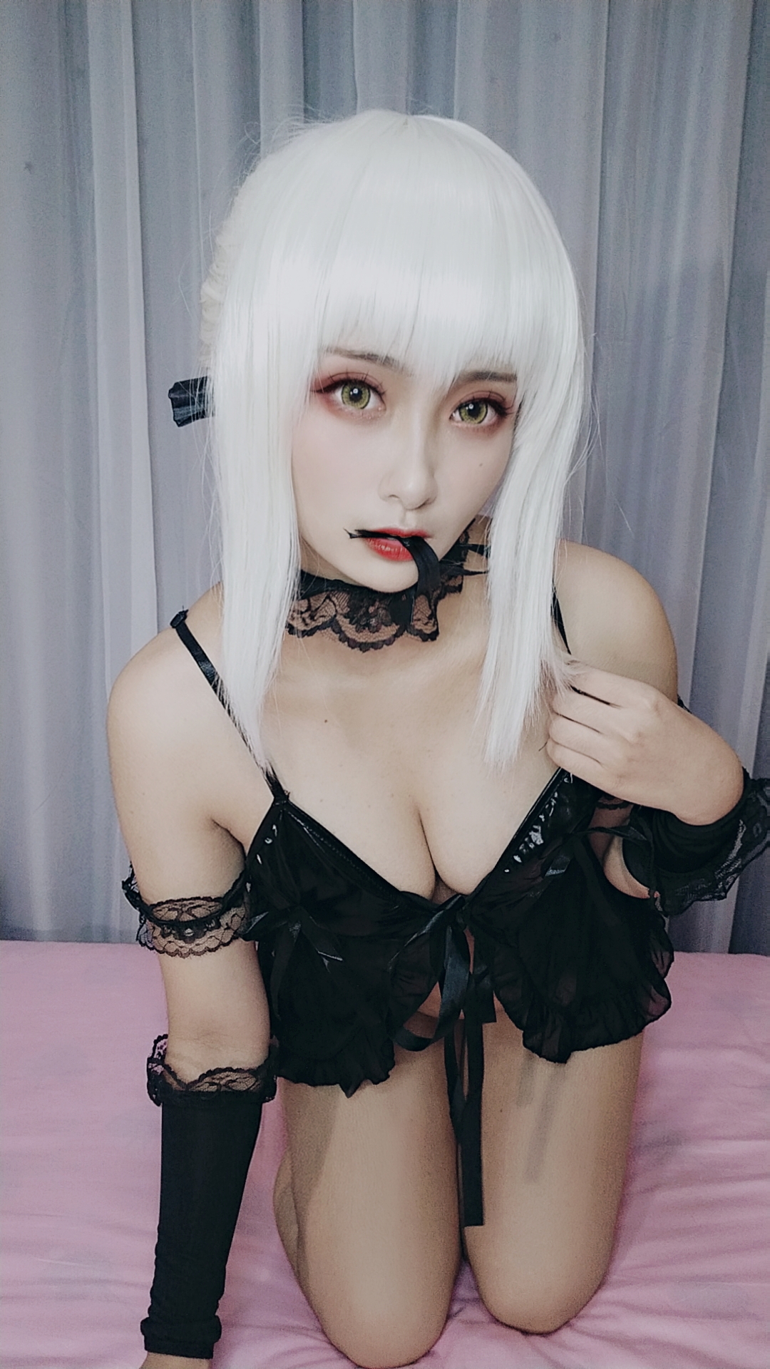 洛璃LoLiSAMA NO.008 — 黑呆睡衣王座[30P+5V59M]-六色网
