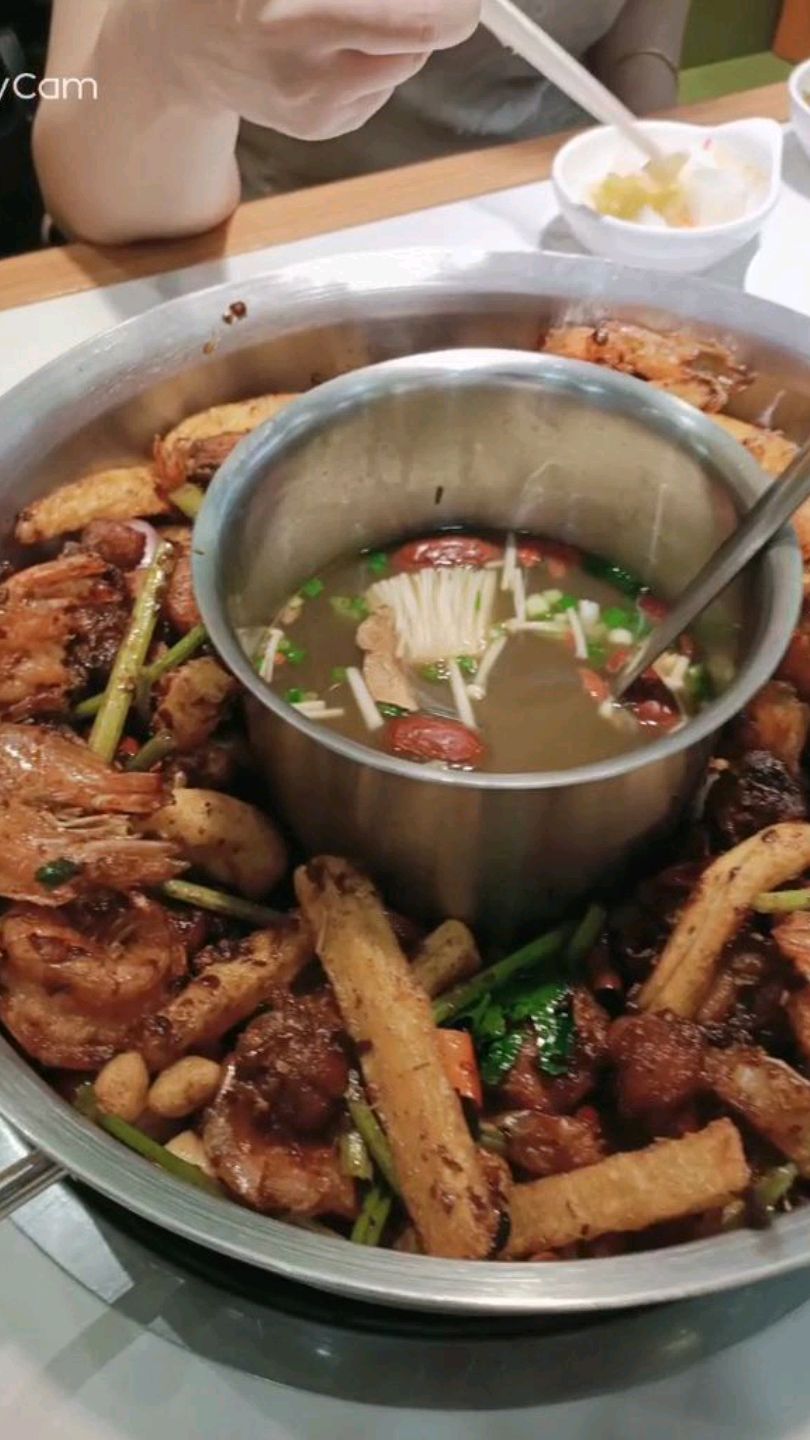 鸡公虾婆,味道不错