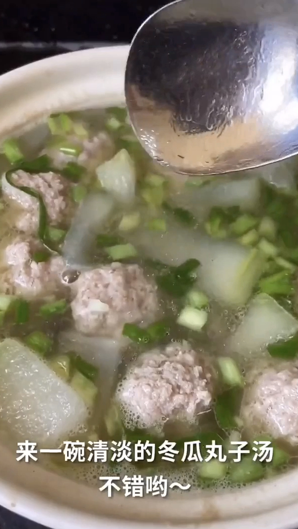 过年大鱼大肉吃多了,来一锅冬瓜丸子汤,清淡好喝