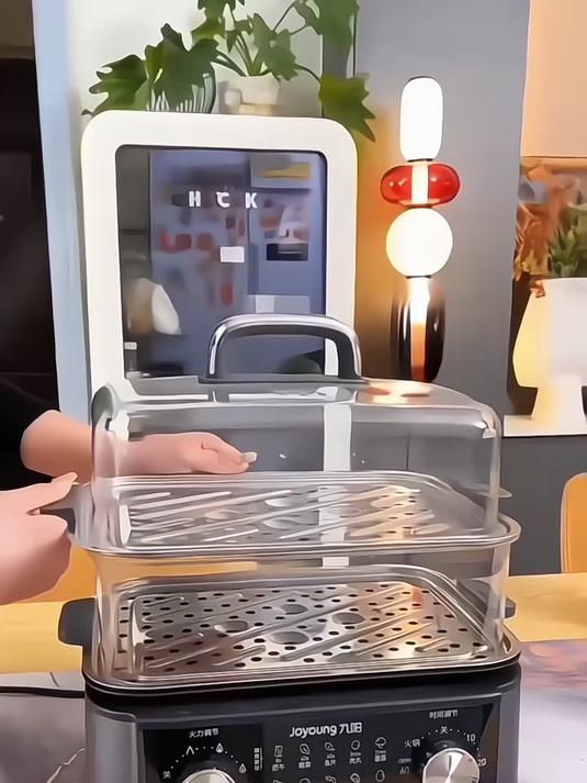 九阳电蒸锅,大容量 + 多功能,烹饪高效又省心