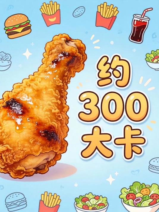 一个炸鸡腿的热量是多少大卡？真相让你手里的鸡腿瞬间不香了！