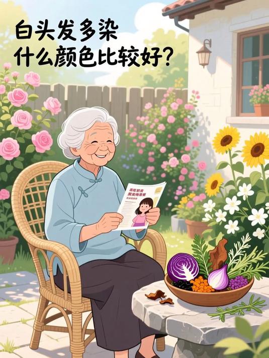 白头发多染什么颜色比较好 #健康扬帆季#