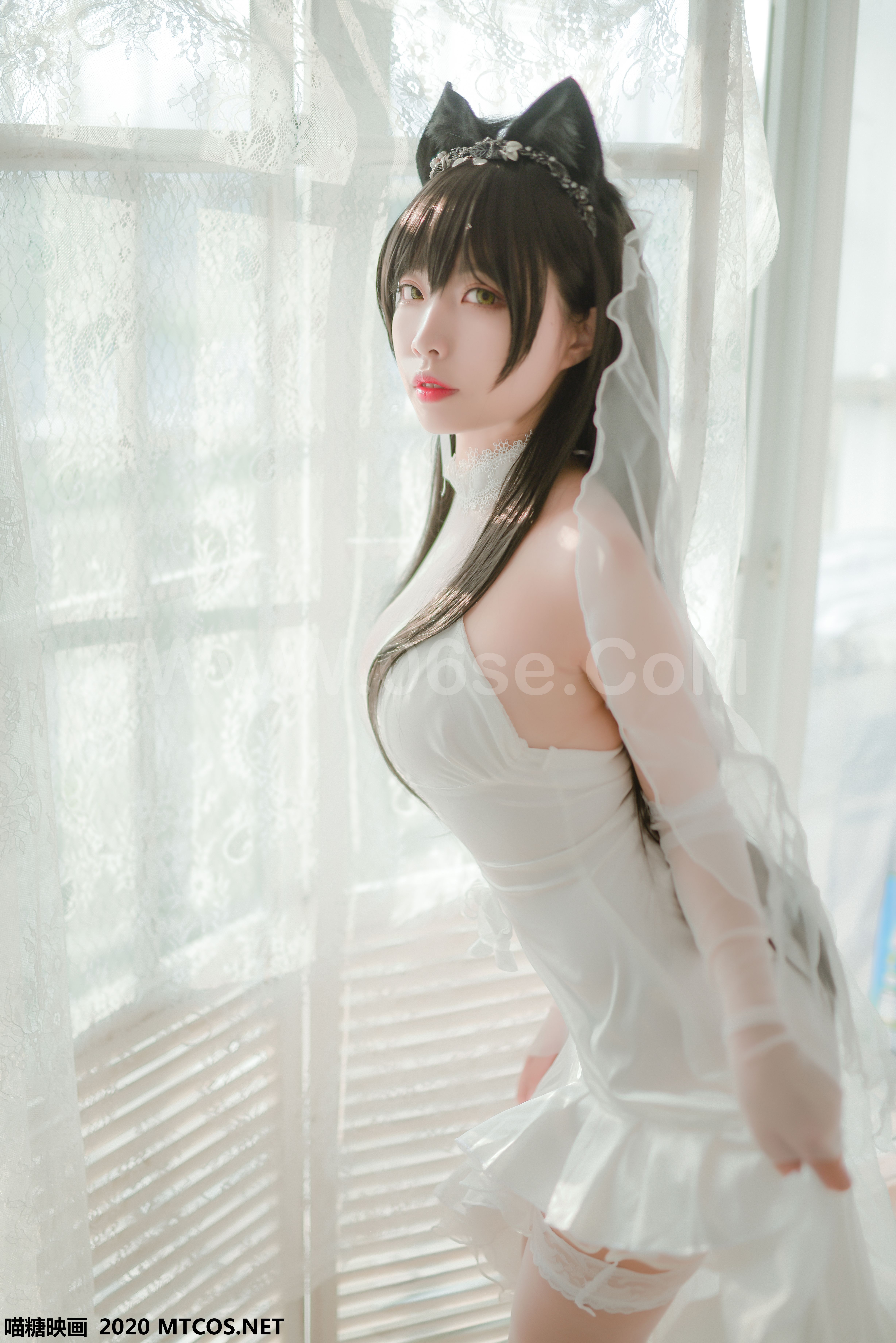 图片[29]-[MTCos] 喵糖映画 Vol.100 二佐Nisa 婚纱爱宕-六色网