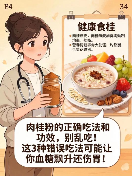 肉桂粉的正确吃法和功效,别乱吃!这3种错误吃法可能让你血糖飙升还伤胃!