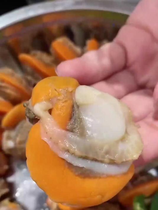 当日现剥扇贝肉!膏黄诱人,速冻保鲜