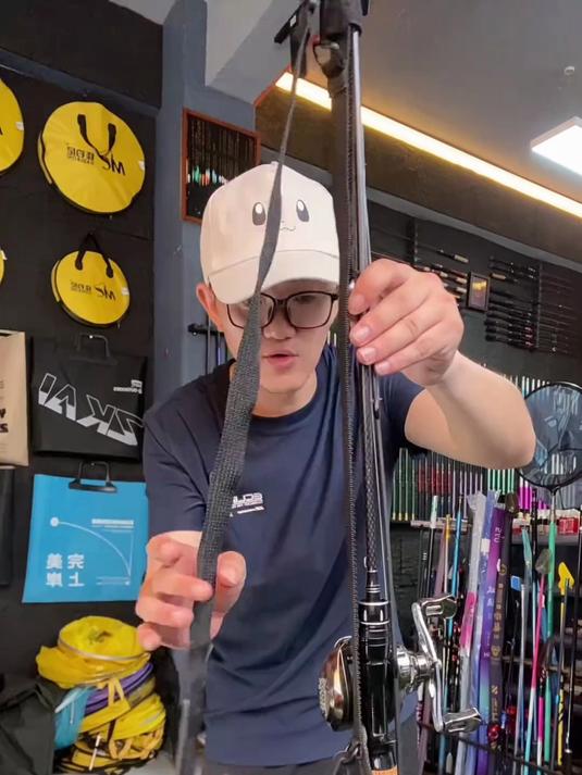 路亚一体式鱼竿套 背带保护套！