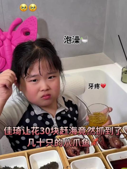 花30块赶海竟然抓了几十只八爪鱼