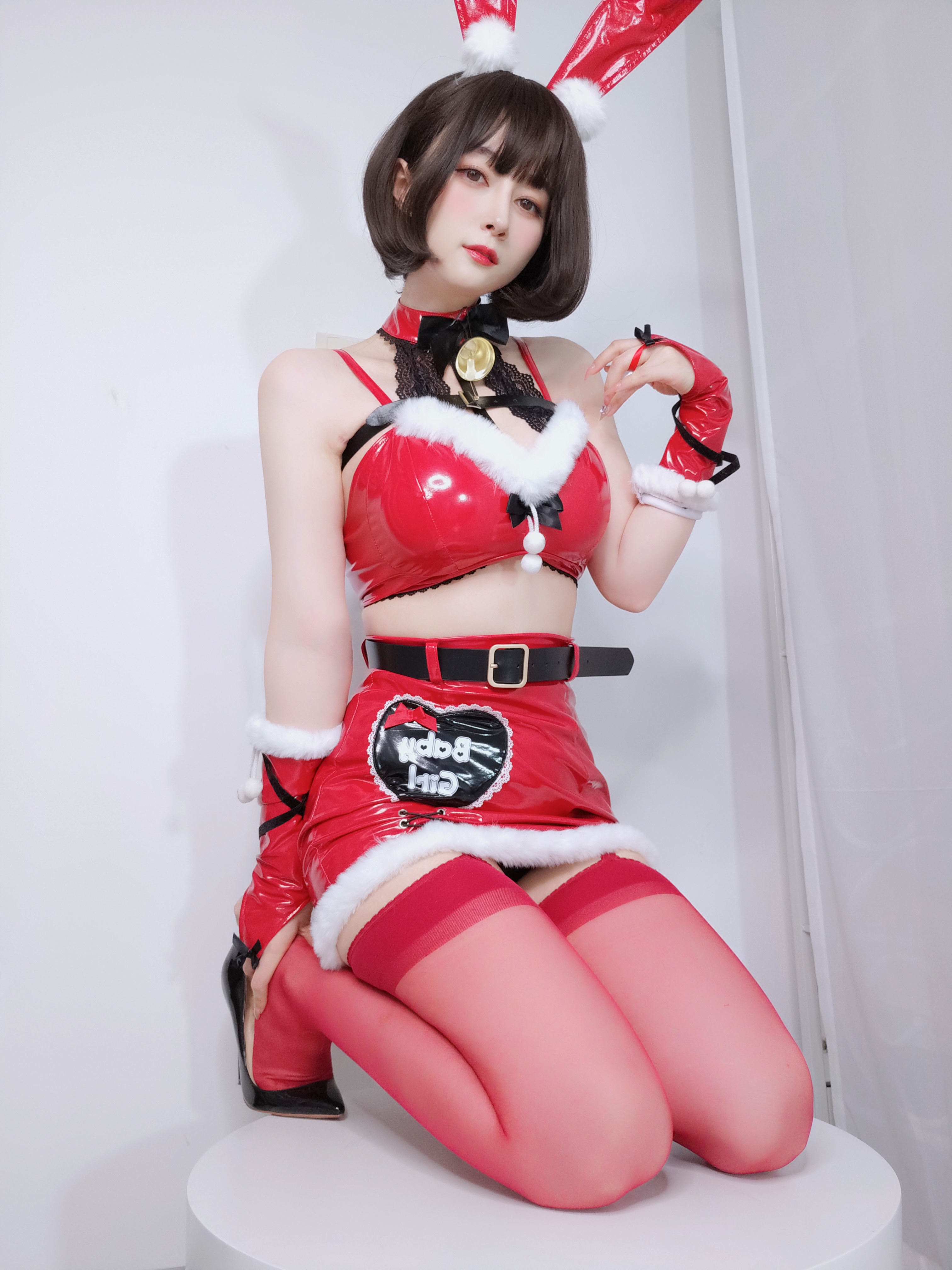 图片[39]-Coser小姐姐白银 NO.160 — Christmas Bunny [50P138M]-六色网