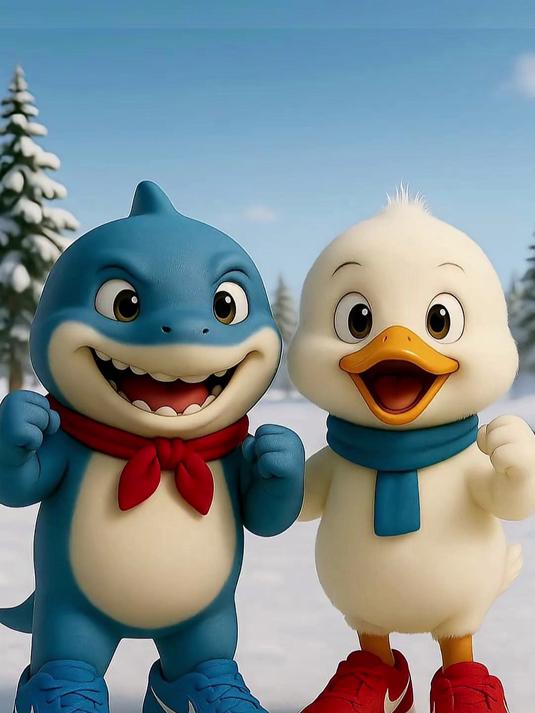 小鲨鱼和小鸭子的反击战