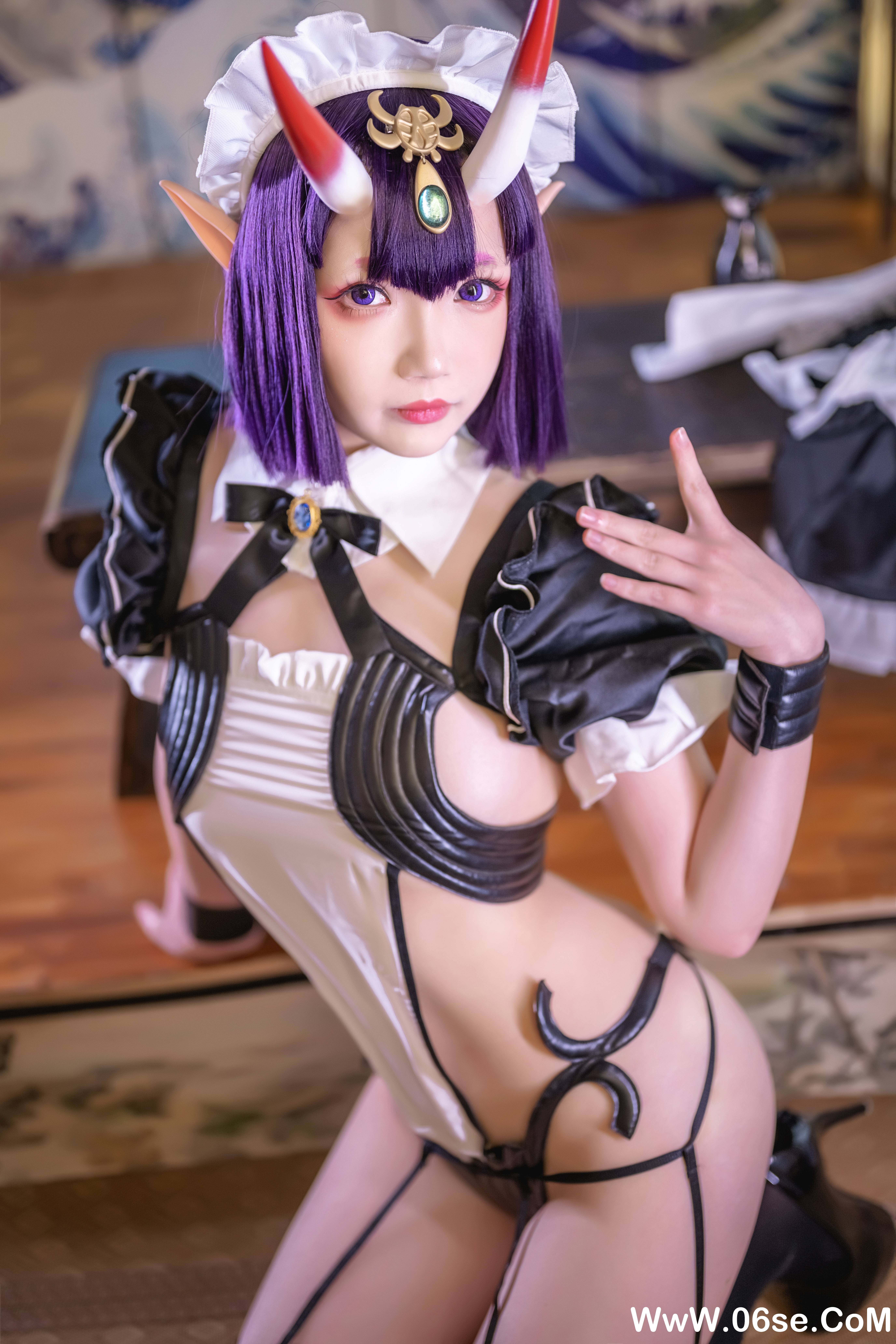 图片[20]-Cos小姐姐雪琪 NO.148 — 酒吞童子女仆[62P+13V1.44G]-六色网