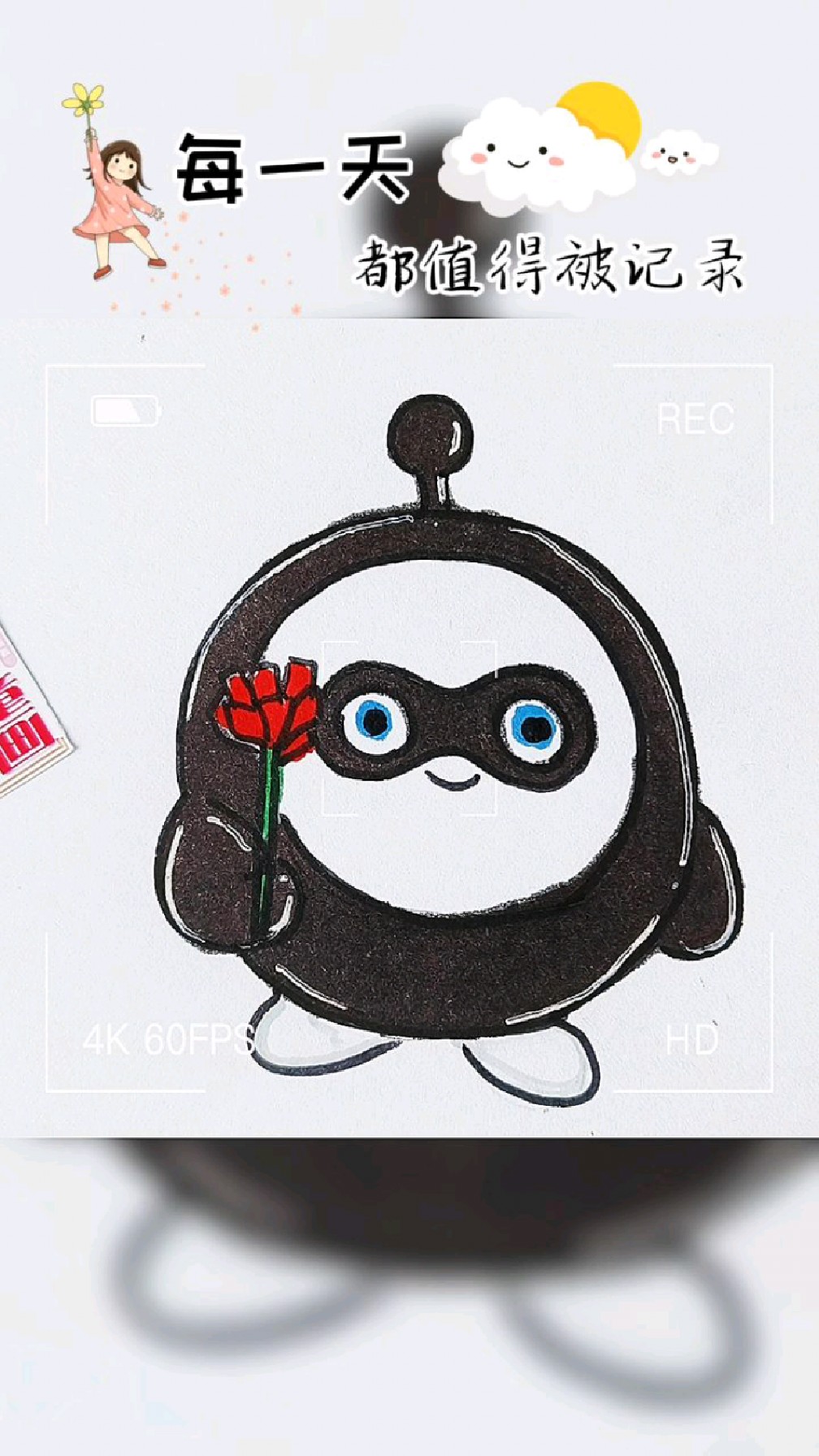 盘点本周的小画,亲们一起画画,蛋仔,萌可简笔画,亲子绘画