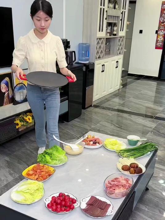 电烤盘家用麦饭石烤肉锅无烟不粘