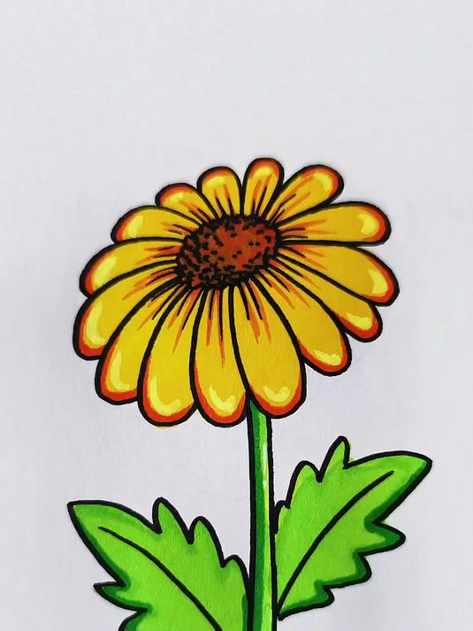 小花这样画立体又好看花朵简笔画_