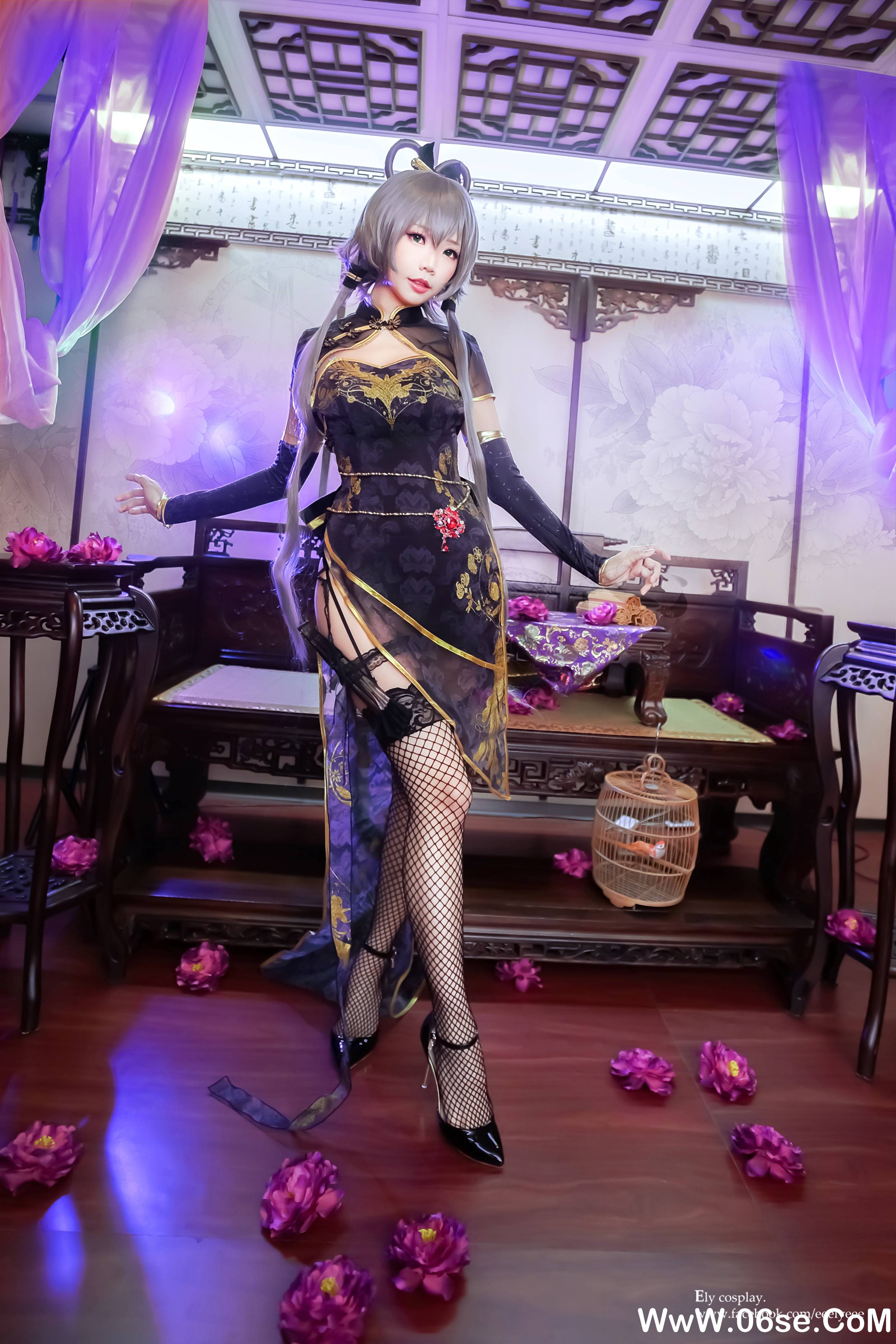 图片[12]-Ely_eee(ElyEE子) NO.012 – 天依金丝雀旗袍[13P166M]-六色网