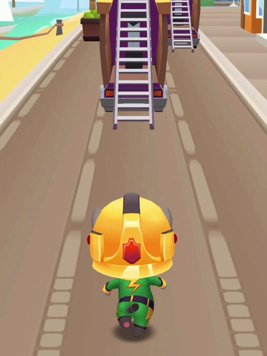 汤姆猫跑酷,汤姆猫速度好快啊!