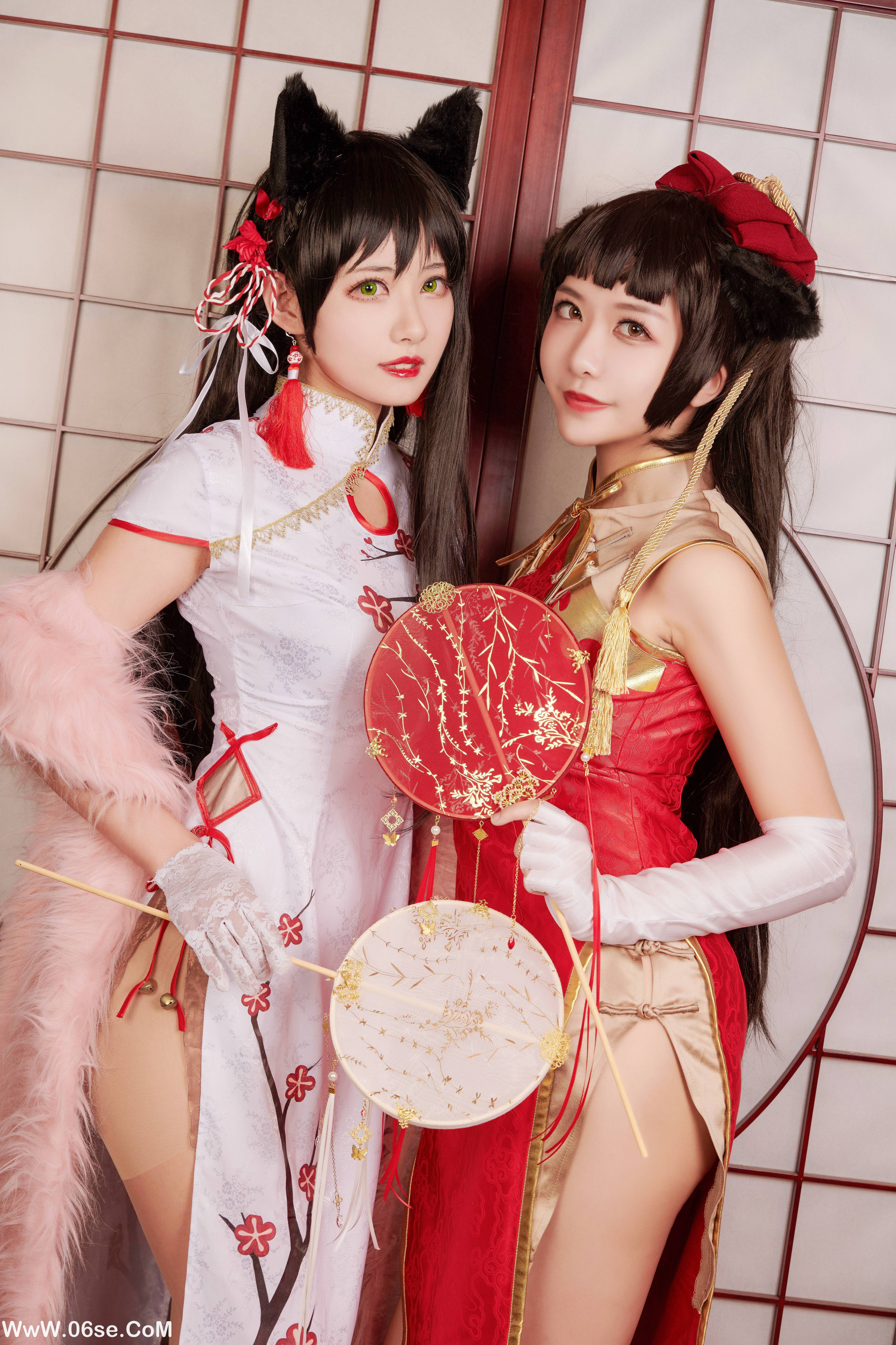 图片[5]-源纱希喵喵喵 NO.004 &Meiyi_烛墨 犬獒旗袍 [12P157M]-六色网