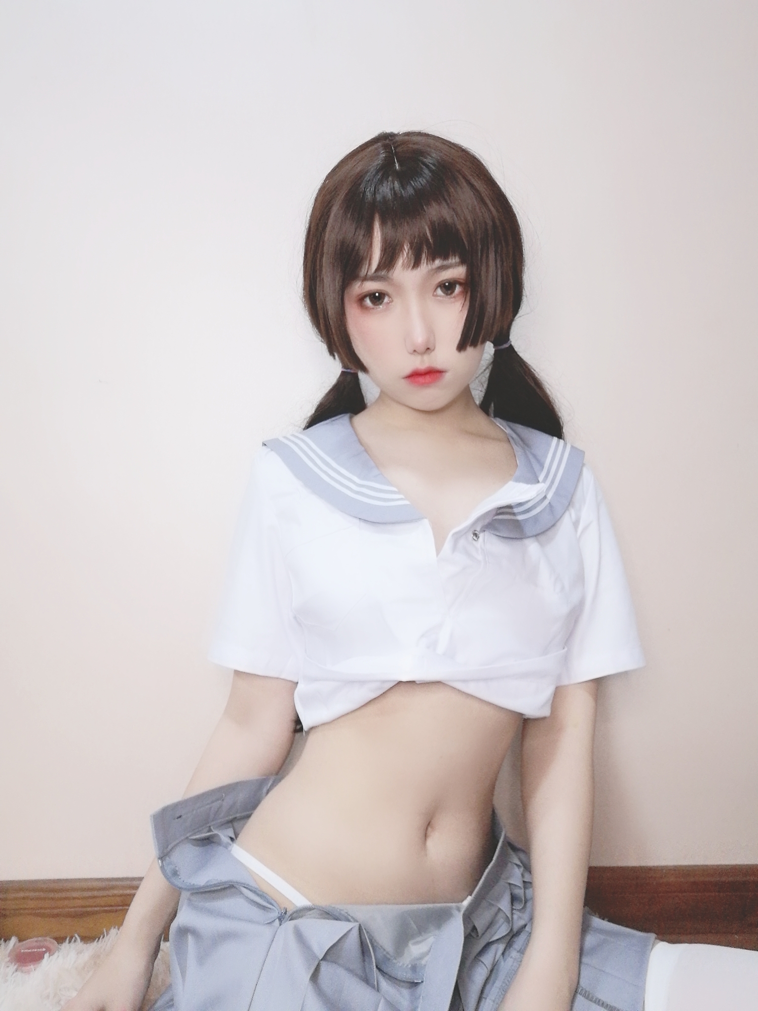 图片[50]-芋圆侑子SJ_ NO.014 – 白丝jk[77P+9V133M]-六色网