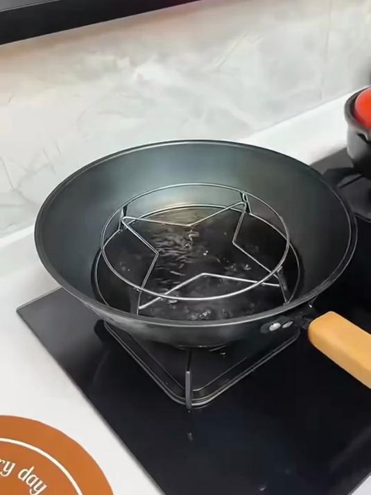 加粗厚不锈钢多功能垫,蒸架稳固承托整锅,炖菜放置更安心
