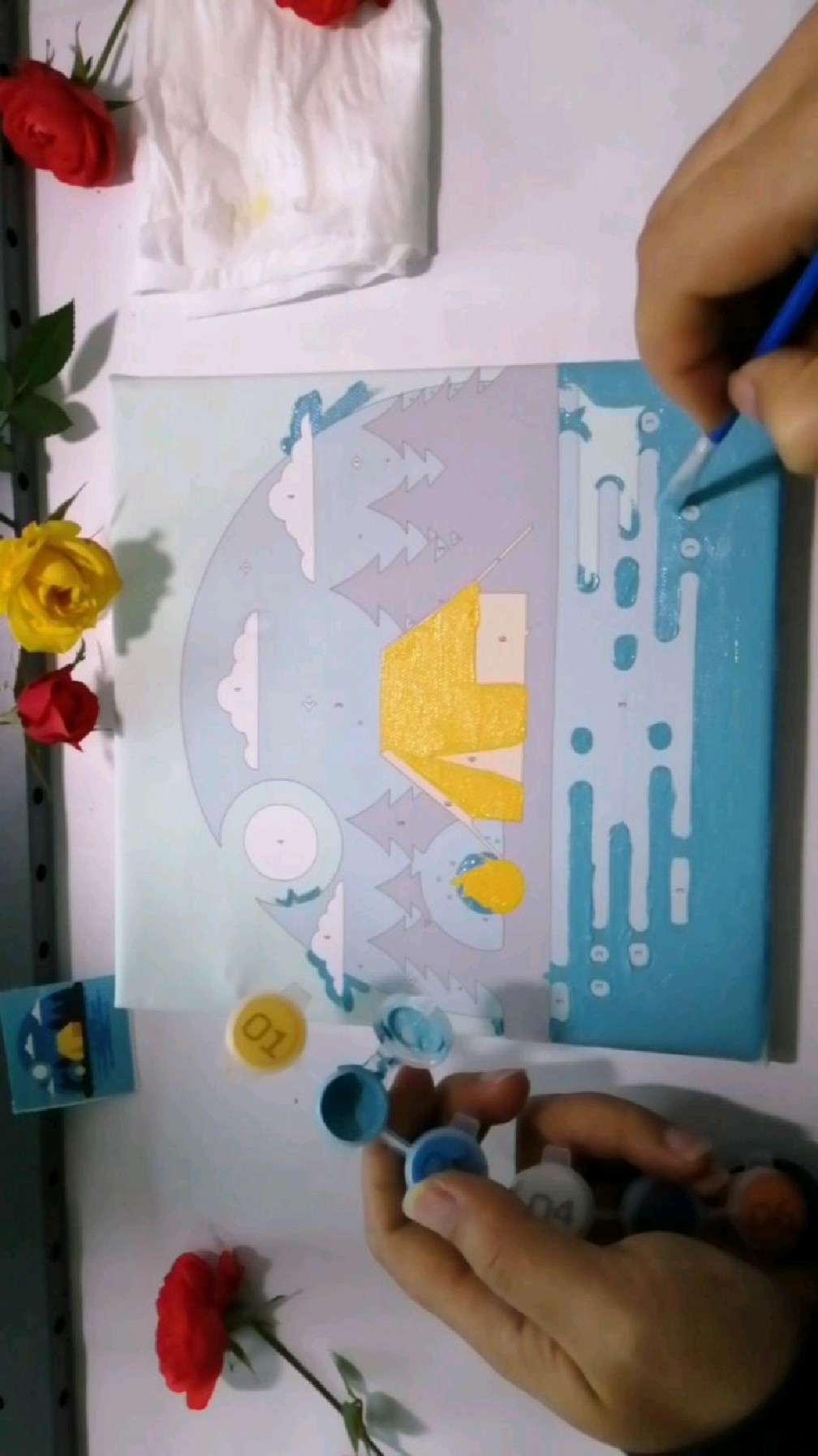 diy数字油画小教程,零基础画油画