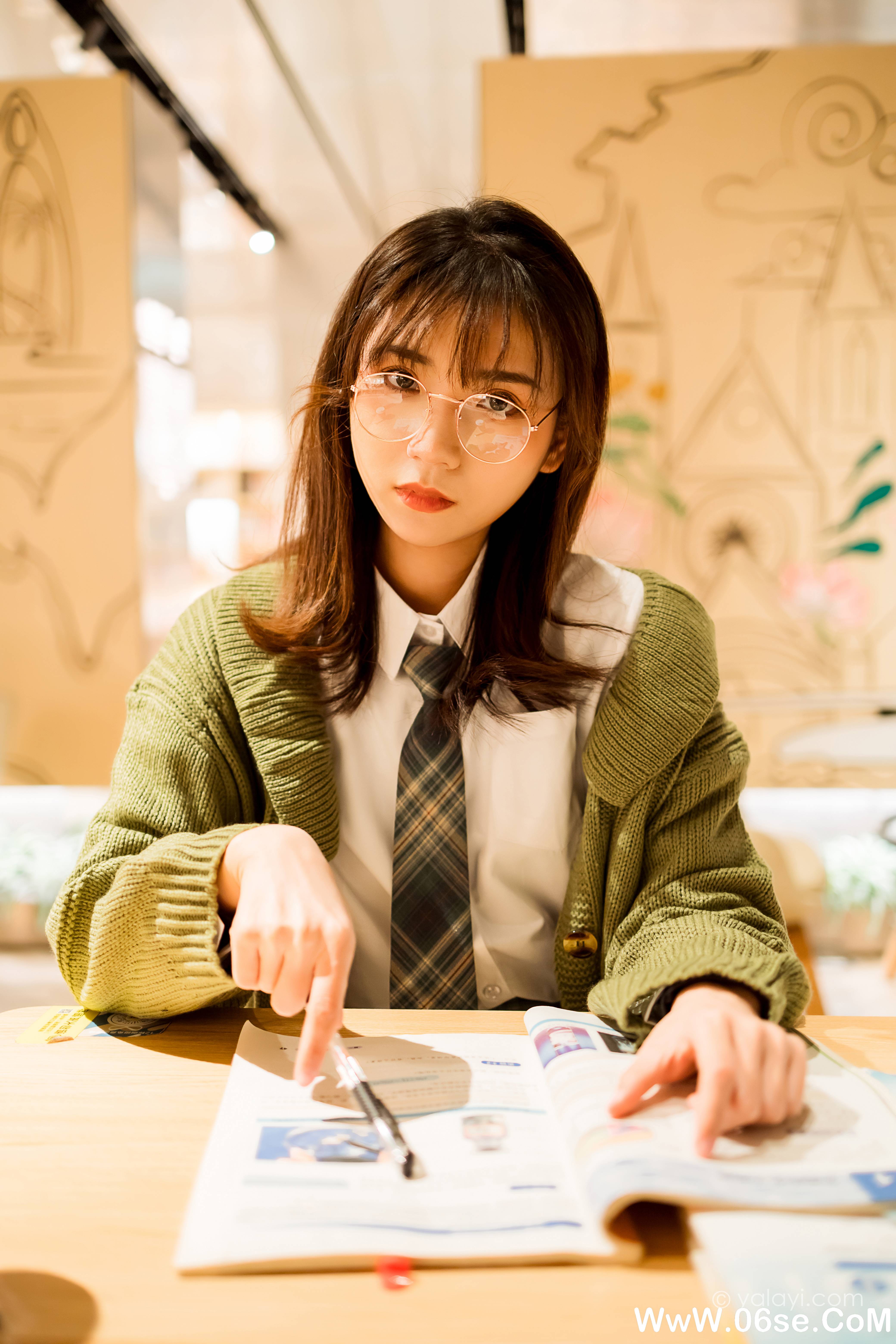 图片[34]-[YALAYI雅拉伊] 2021.01.19 NO.753 果果《一起补习的日子》[44P+1P578M]-六色网