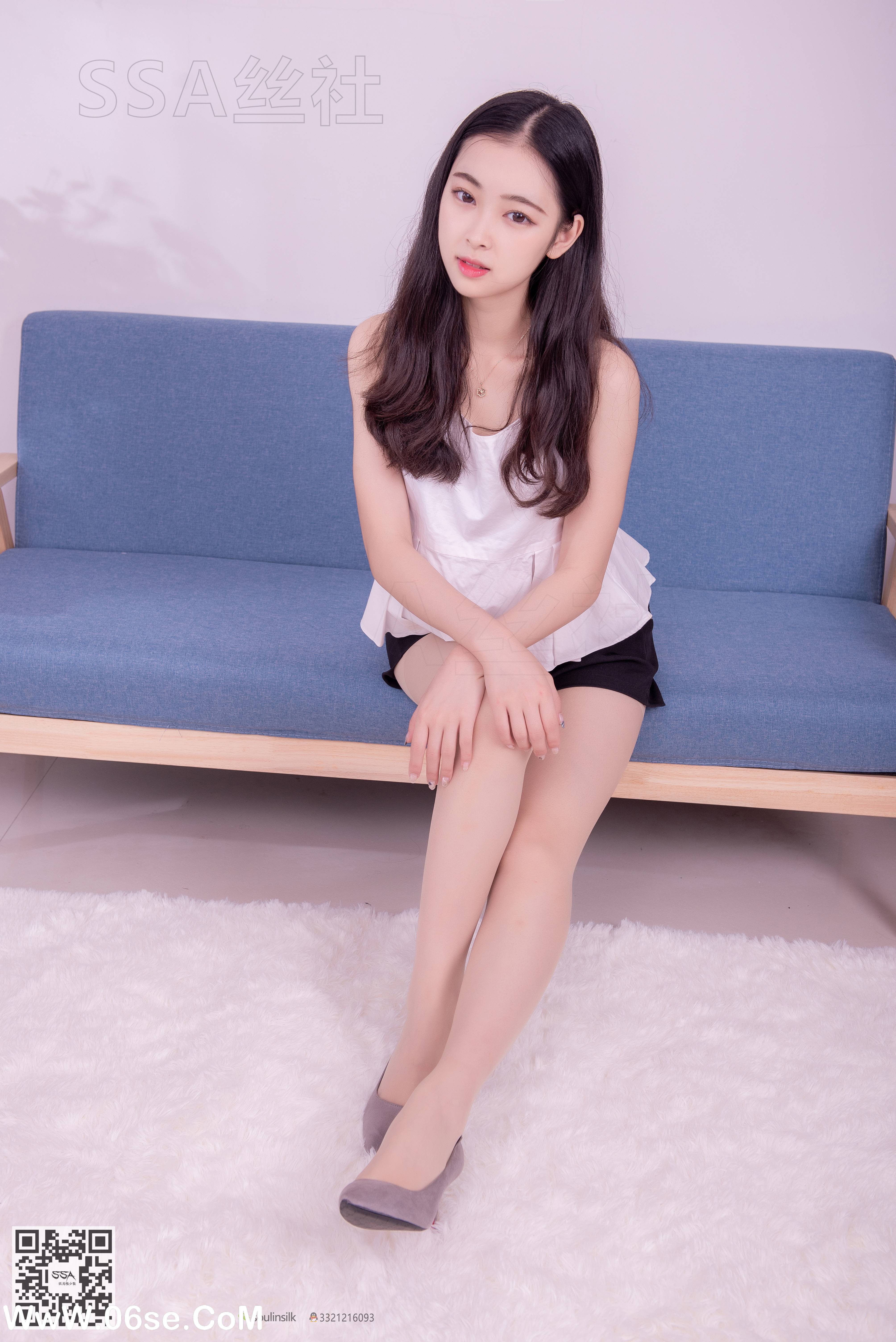 图片[18]-[SSA丝社] NO.129 文娟 青春美少女肉丝美腿[150P1.80G]-六色网