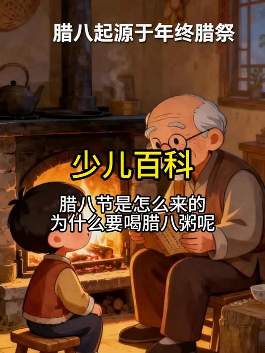 少儿百科知识，腊八节是怎么来的，为什么要喝腊八粥呢？#少儿百科#