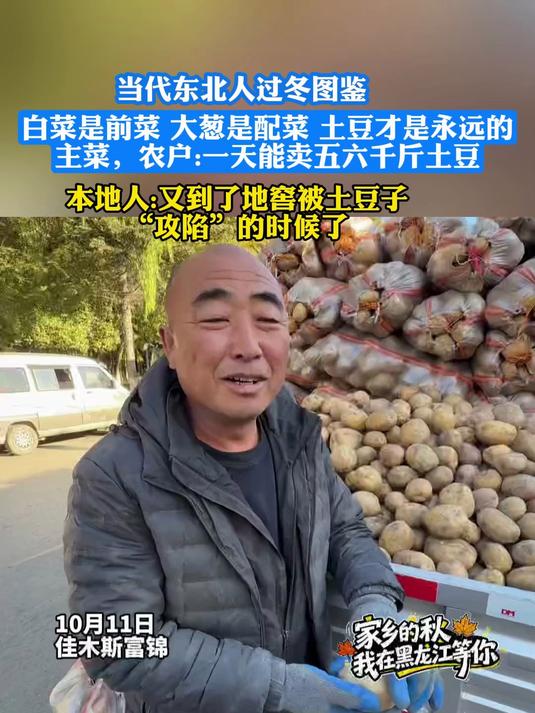 东北人过冬图鉴,大白菜、土豆子都是冬季必屯的家常菜!