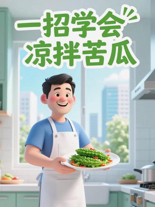 凉拌苦瓜，清热降火夏季菜