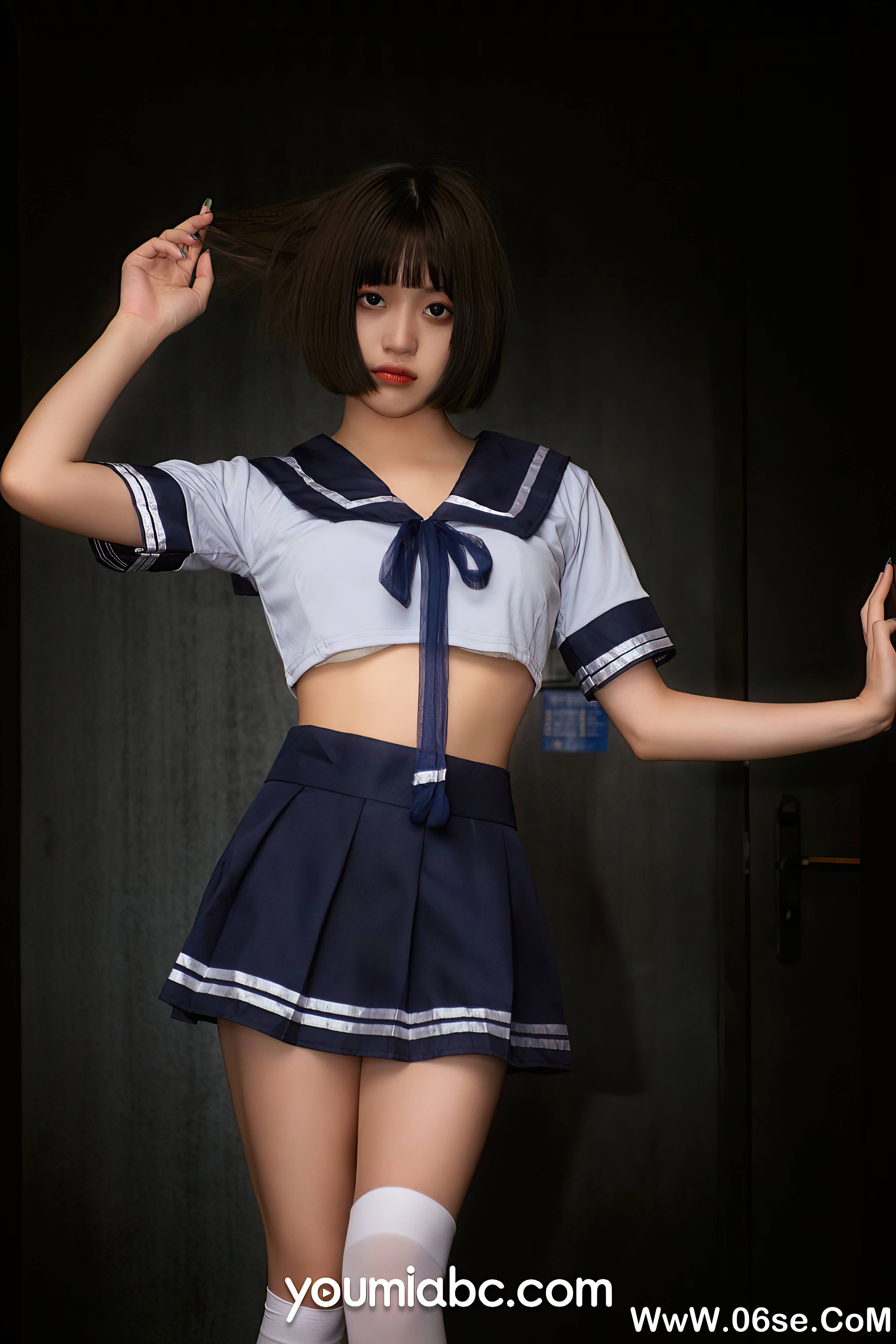 图片[15]-[YouMi尤蜜] 2021.07.19 放学等我 萌萌[27+1P435M]-六色网