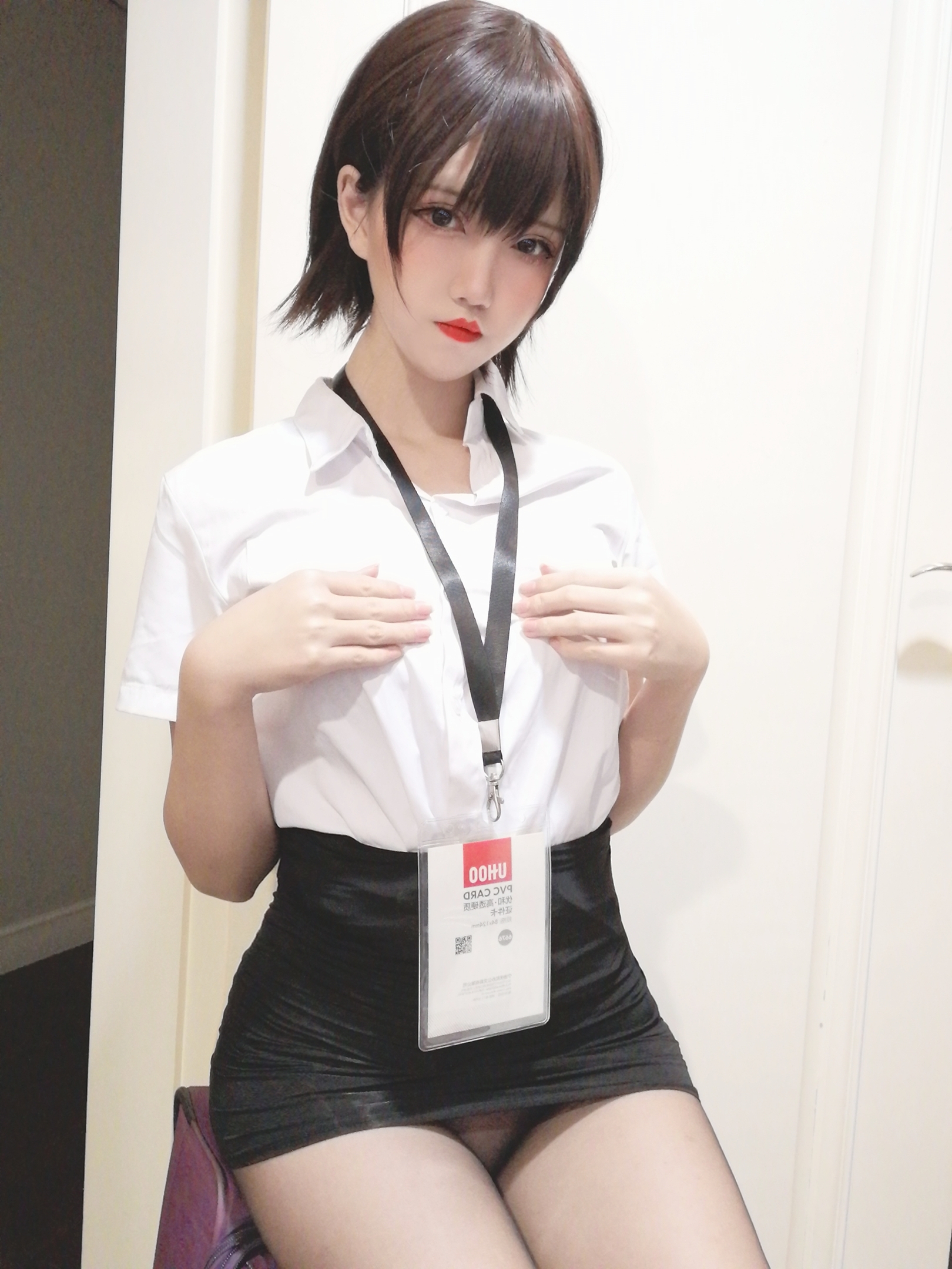 图片[2]-阿薰kaOri NO.002 – 黑丝OL[45P188M]-六色网