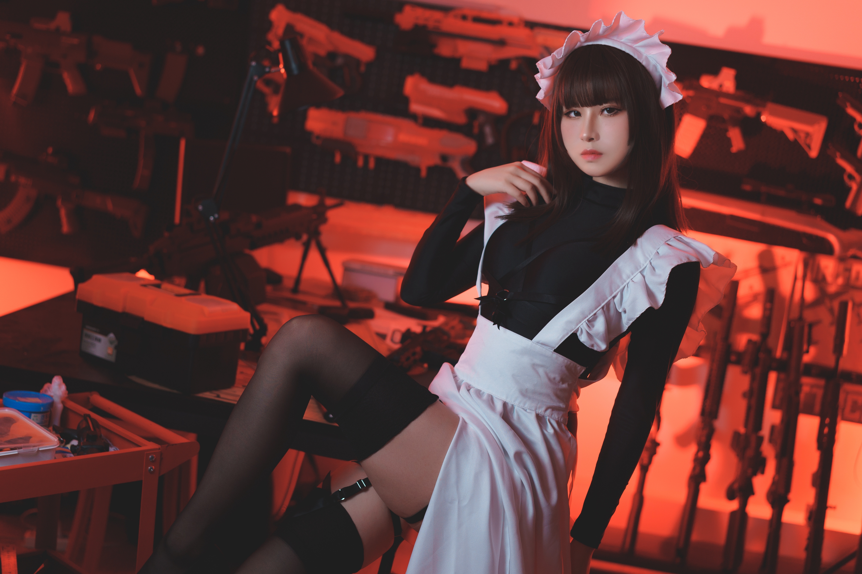 图片[5]-田璐璐 NO.002 — 高叉女仆[34P75M]-六色网
