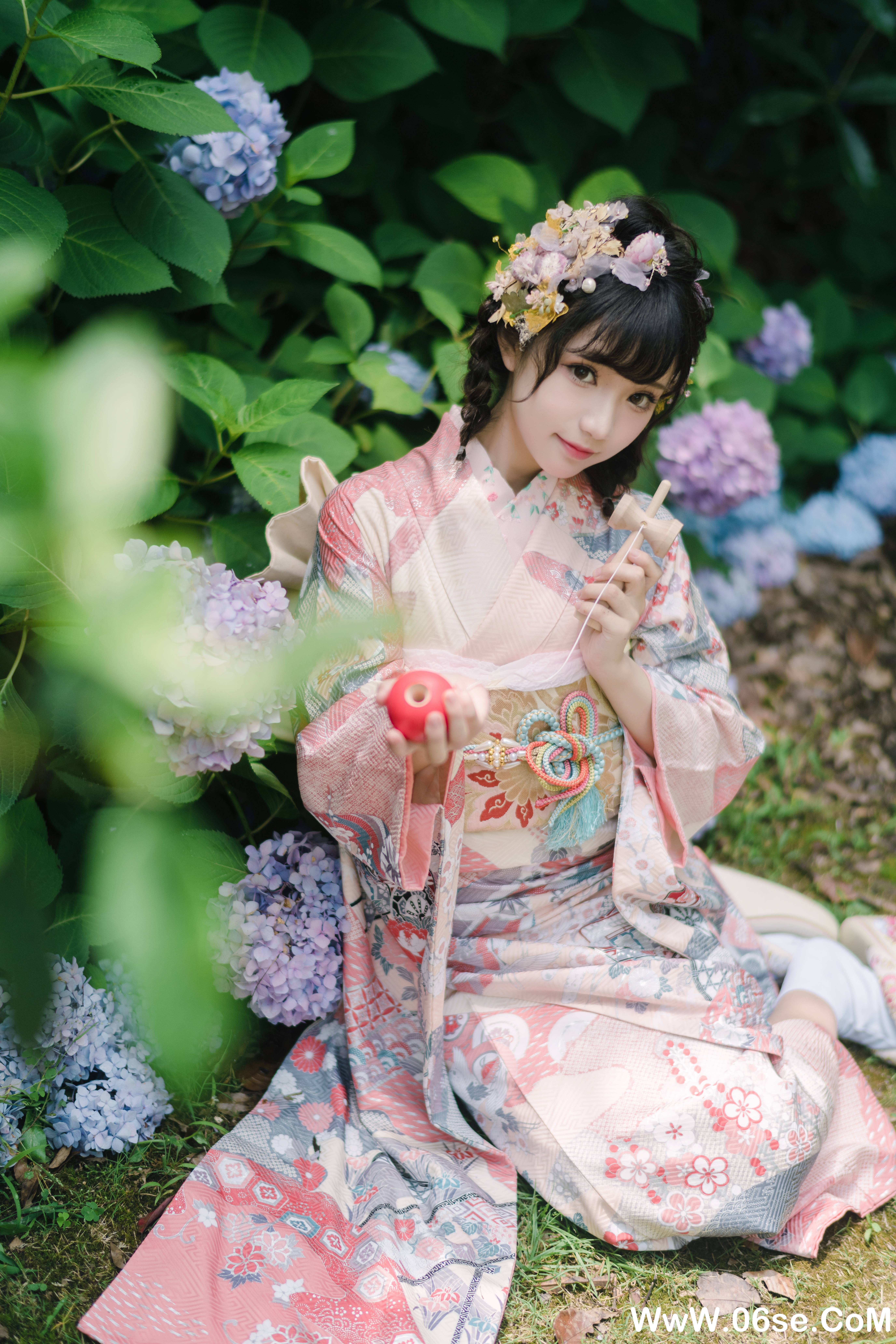 图片[5]-花柒hana NO.009 — 绣球花和服[18P437M]-六色网